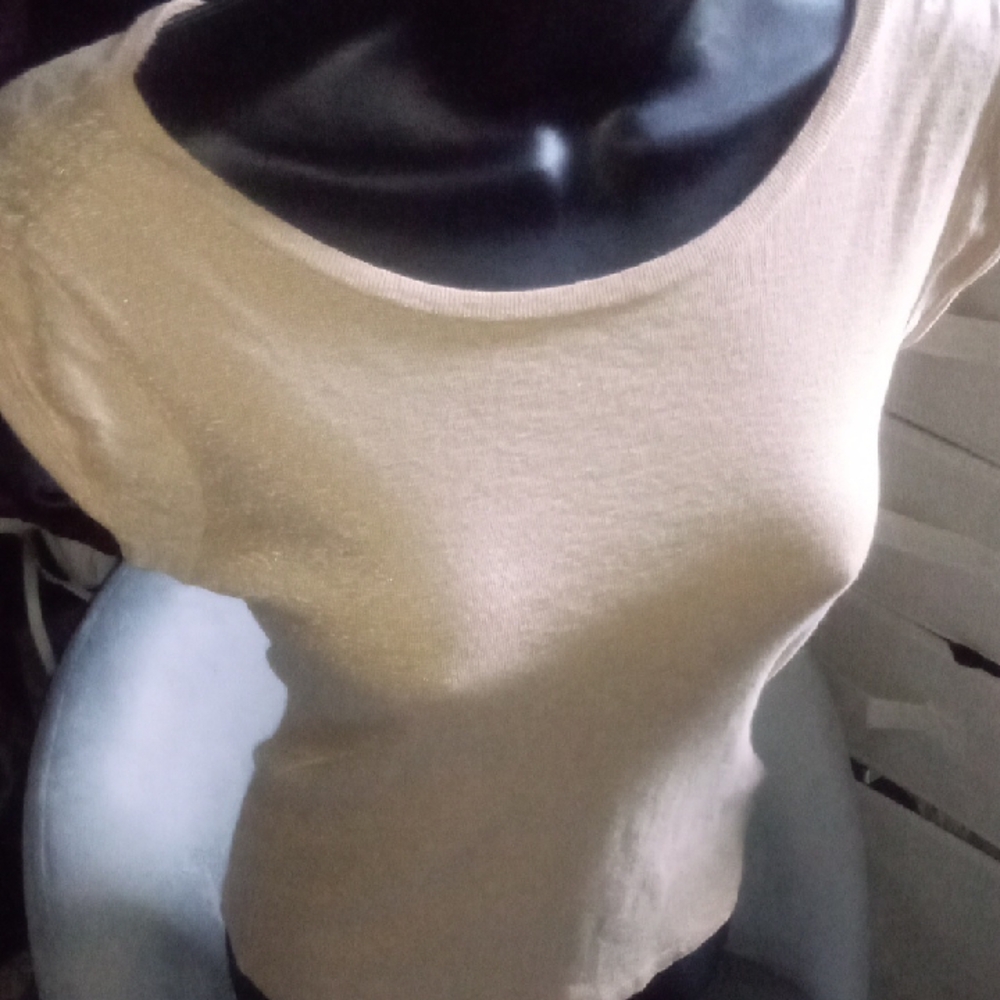 Elegant Cream Women's Top
